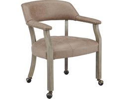 Eetkamerstoelen met Wielen en Armen - Comfortabele Accent Stoelen voor Keuken en Eetkamer