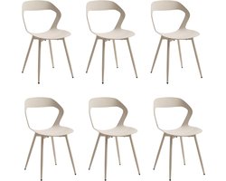Eetkamerstoelen Set - Comfortabele Stoelen - Moderne Woning - Ergonomisch Rugontwerp - 43x43x83 cm - Bruin