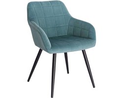 Eetkamerstoelen Set - Luxe, Velvet en Kuipstoel met armleuning - Voor Eetkamer, Keuken en Woonkamer