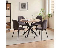 Eetkamerstoelen – Stoelen – Kuipstoelen – Dining Chairs – Woonkamerstoelen – Ergonomisch Design – Linnen Bekleding & Metalen Onderstel
