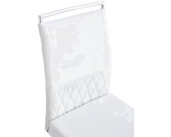 Eetkamerstoelen – Stoelen – Kuipstoelen – Eettafelstoelen – Design Stoelen – Hoogwaardige PU Kunstleer Bekleding – Comfortabele Hoge Rugleuning