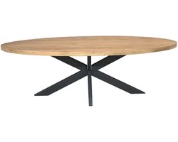 Eetkamertafel Denise - Eettafel ovaal - Eettafel mangohout 240 cm
