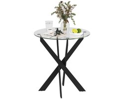 Eetkamertafel - Eettafel - Tafel - Glazen tafel - Keukentafel - 4 personen