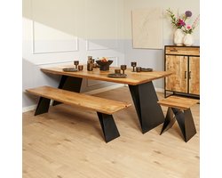 Eetkamertafel Extense | Naturel Mangohout