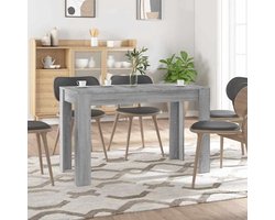 Eetkamertafel - Keukentafel Eettafel - Eten en Ontspannen - Glad Oppervlak - 120 x 60 x 76 cm - Grijs Sonoma
