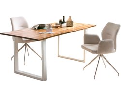 Eetkamertafel Lizzy Acacia - Rechthoek - 200x100cm - Hoogte 75 cm