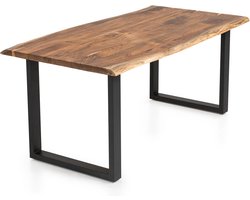 Eetkamertafel Lorenzo Acacia - Rechthoek - 140x80cm - Hoogte 76.5 cm