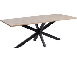 Eetkamertafel Myron Eiken - Rechthoek - 200x95cm - Hoogte 75 cm