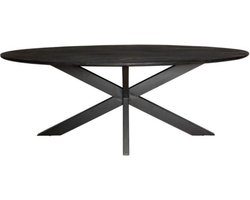 Eetkamertafel | new york | ovaal | mangohout | 240 x 240 x 76(h) cm