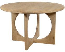 Eetkamertafel Ø130, Acaciahout Groovy Naturel - MySons