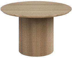 Eetkamertafel Odile Eiken - MDF - Rond - 120x120cm - Hoogte 76 cm