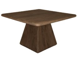 Eettafel Asti vierkant mangohout 130x130 cm - Bruin