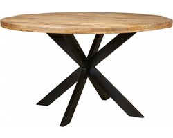 Eettafel Bemmel - Hout - Naturel - 130x78x130 cm (BxHxD)