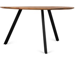 Eettafel Berlin Rond mangohout 130 cm - Naturel