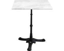 Eettafel Bistrot vierkant 60x60cm wit marmer Kare Design