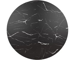 Eettafel Blad - Ronde Tafel - Eten en Werken - Milieuvriendelijk Materiaal - 100cm Diameter - Walnoot