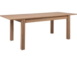 Eettafel Breanna 160/215 X 90 Cm-artisanale Eik