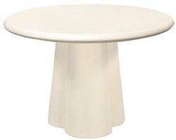 Eettafel Brix Clubs Sandy | Wit Beton | 130cm