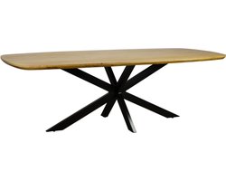 Eettafel Colorado Deens ovaal mangohout 220x110x77 cm - metalen matrix - naturel