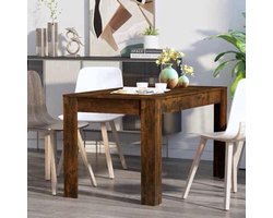 Eettafel – Dinertafel – Keukentafel – Tafeltje – Eetkamertafel – Smoked Oak – 140x74,5x76 cm – Duurzaam Houtmateriaal – Europees Design