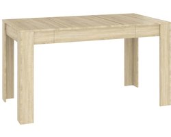 Eettafel | Eetkamertafel 140x74,5x76 cm spaanplaat sonoma eikenkleurig