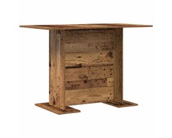 Eettafel | Eetkamertafel Oudhout 110 x 60 x 75 cm Bewerkt hout