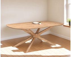 Eettafel Evi Deens ovaal eiken 220x110 cm - Naturel