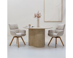 Eettafel Firenze Marmer Rond 120cm - Giga Meubel
