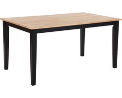 Eettafel HOUSTON Bruin/zwart 120 cm 75 cm Hout