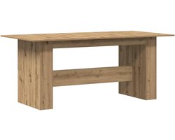 Eettafel Hout 180x90cm Eikenkleur Massief en Robuust