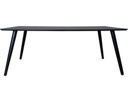 Eettafel James Zwart 180 x 90 cm