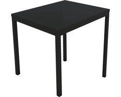 Eettafel - Kantinetafel 70 x 70 x 75 Computertafel Bureau Tafel Metaal Zwart