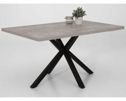 Eettafel Leonne 140x90 cm-beton