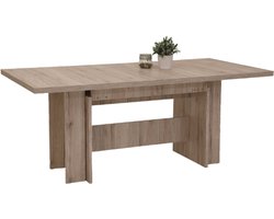 Eettafel Lianna 160/320x90 cm-zandkleurige eik