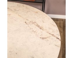 Eettafel Lynn | Rond | Wit marmer