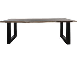 Eettafel Mats 180 cm - u poot - Boomstamblad