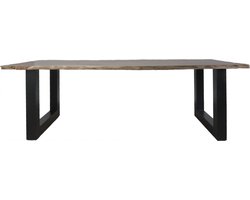 Eettafel Mats 200 cm - u poot - Boomstamblad