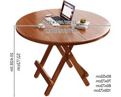 Eettafel met klapblad - Inklapbare tafel - Ruimte besparen - Uittrekbaar en uitbreidbaar - 70 cm - Bruin