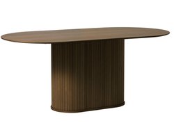 Eettafel Nola ovaal 180x95 cm eiken - Bruin