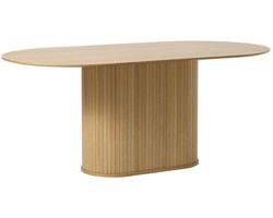 Eettafel Nola ovaal 180x95 cm eiken - Naturel