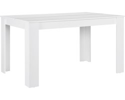 Eettafel Nora landelijke stijl 140x90x77 cm wit