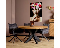 Eettafel Nova | Rond | Mangohout