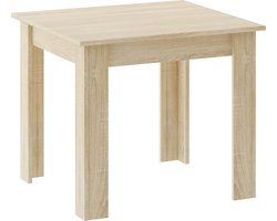 Eettafel NP 80x80 - SONOMA - Modern Design, Kleur: Eiken Sonoma, Geschikt voor Keuken, Eetkamer en Woonkamer, 80 x 80 cm