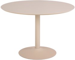 Eettafel Ø 110 cm Lathan Beige