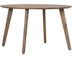 Eettafel Oslo Mangohout Rond 130cm - Giga Meubel