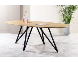 Eettafel Ovaal Acacia Hout 243cm Emma