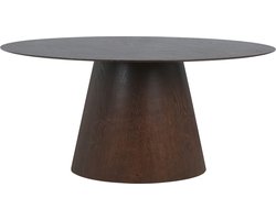 Eettafel Ovaal Walnoot - 160x90x75cm - 4-6 Personen