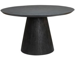 Eettafel Premana rond Mangohout 150 cm - Zwart