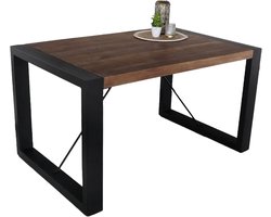 Eettafel rechthoekig mangohout Jonas 140cm duurzaam mango tafel eetkamertafel hout