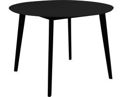 Eettafel Rond Zwart - 105x105x75cm - Eettafel Vojens Zwart - House Nordic